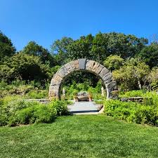 stone arch entrance to Nan's Garden