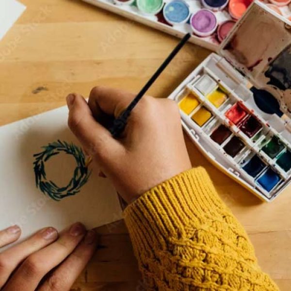 "Pop-up" Holiday Watercolor Greeting Cards